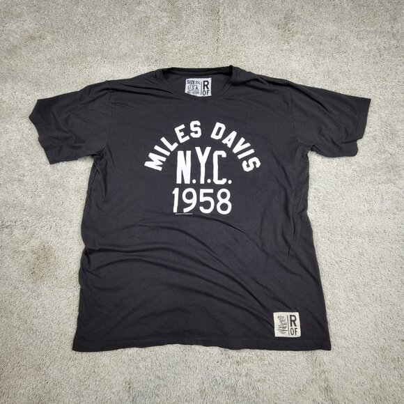 Roots of Fight X Miles Davis NYC Shirt Size 3XL XXXL Charcoal Vintage Style Y2K - Picture 2 of 7